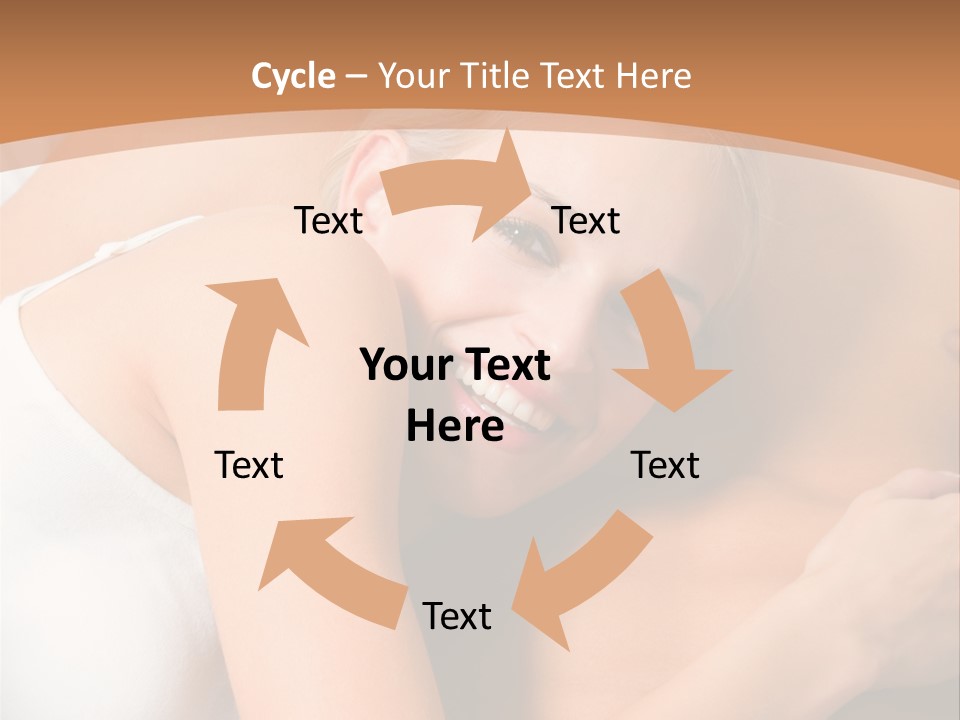 Hug Happy Girlfriend PowerPoint Template