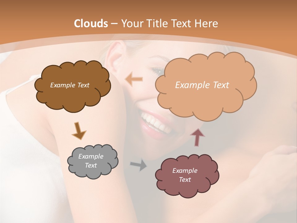 Hug Happy Girlfriend PowerPoint Template