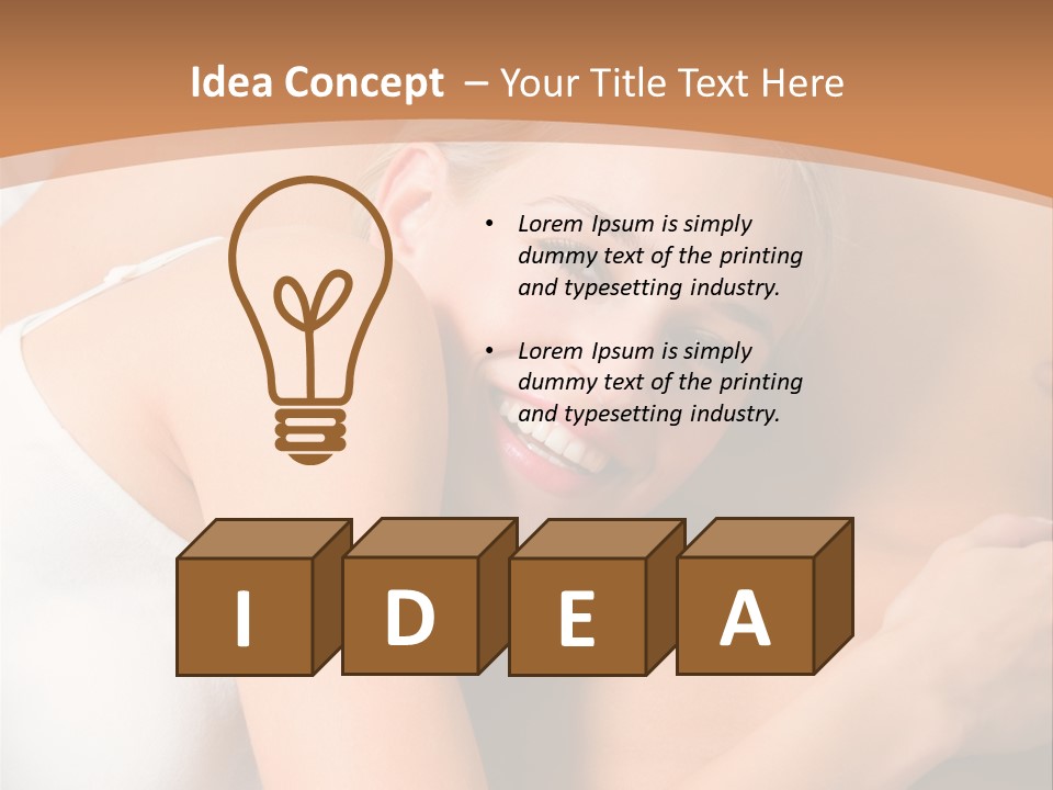 Hug Happy Girlfriend PowerPoint Template