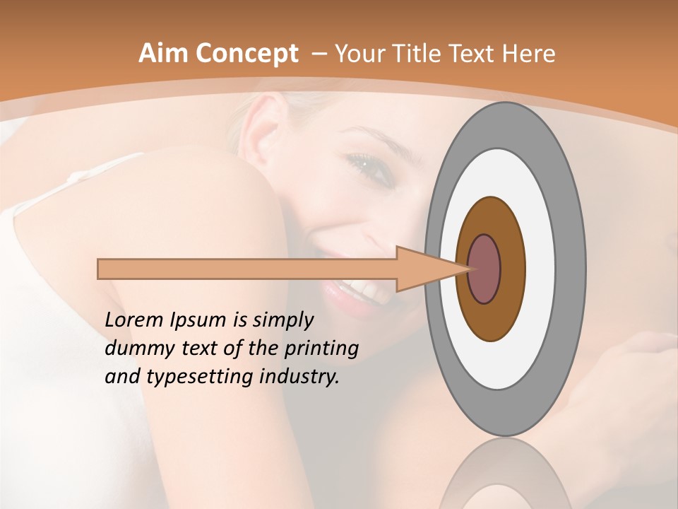 Hug Happy Girlfriend PowerPoint Template