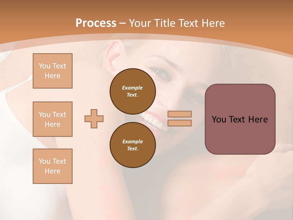 Hug Happy Girlfriend PowerPoint Template