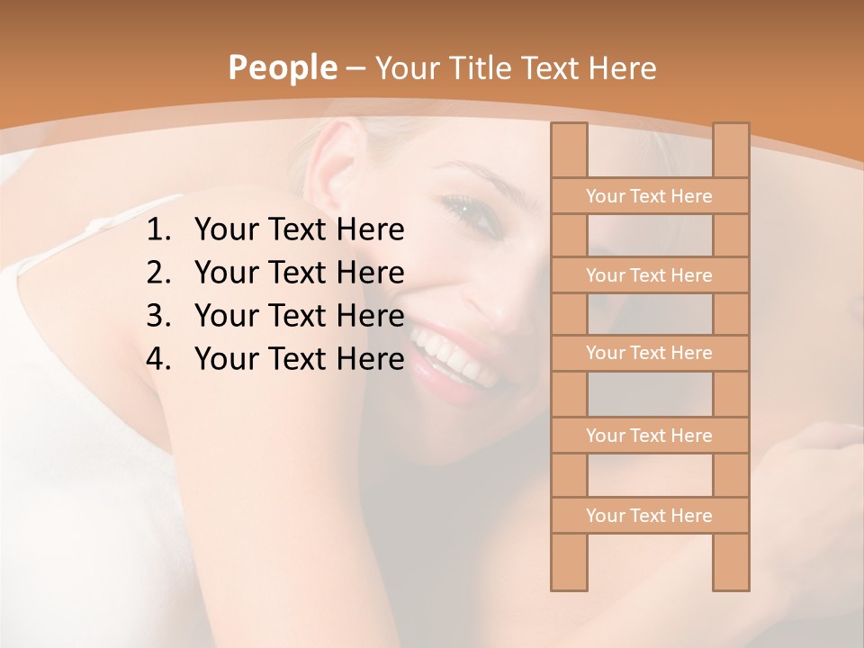 Hug Happy Girlfriend PowerPoint Template