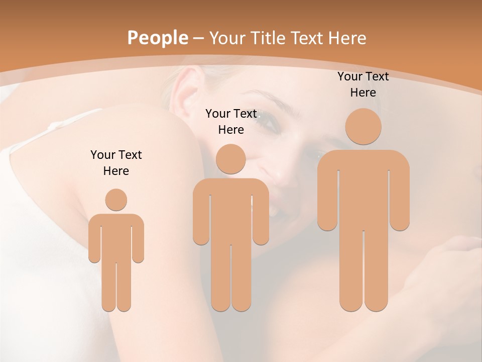 Hug Happy Girlfriend PowerPoint Template