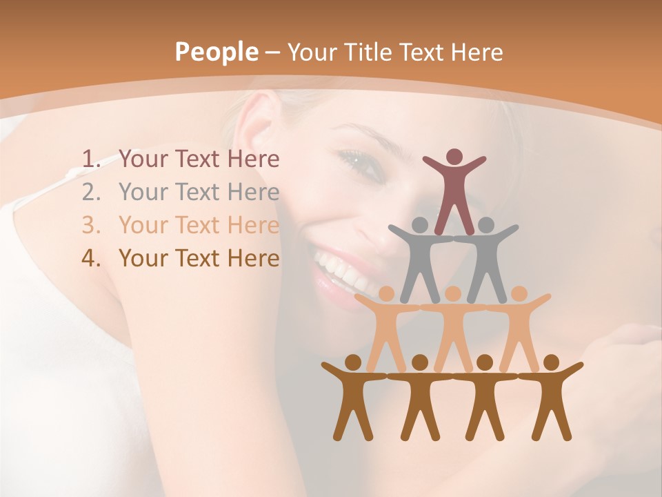 Hug Happy Girlfriend PowerPoint Template