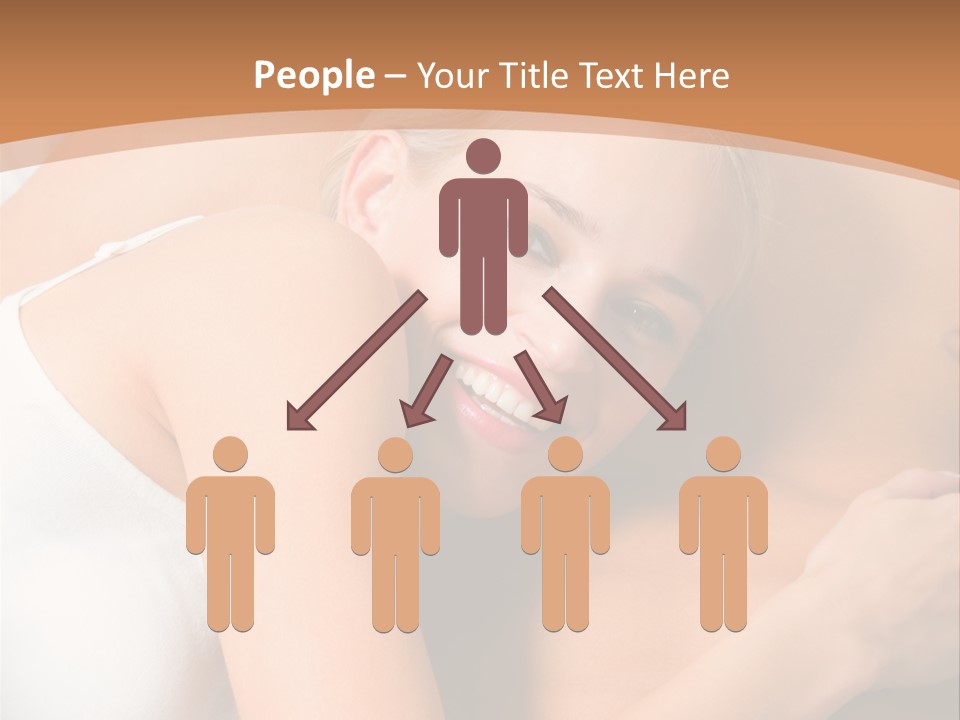 Hug Happy Girlfriend PowerPoint Template