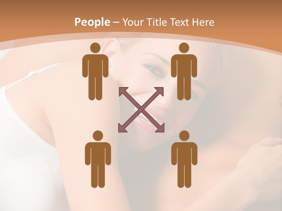 Hug Happy Girlfriend PowerPoint Template