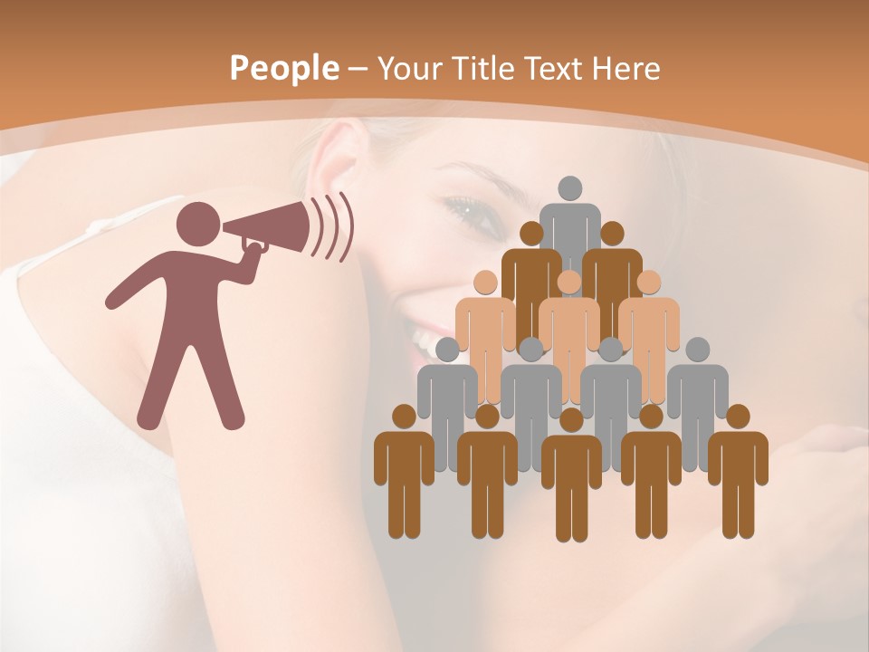 Hug Happy Girlfriend PowerPoint Template