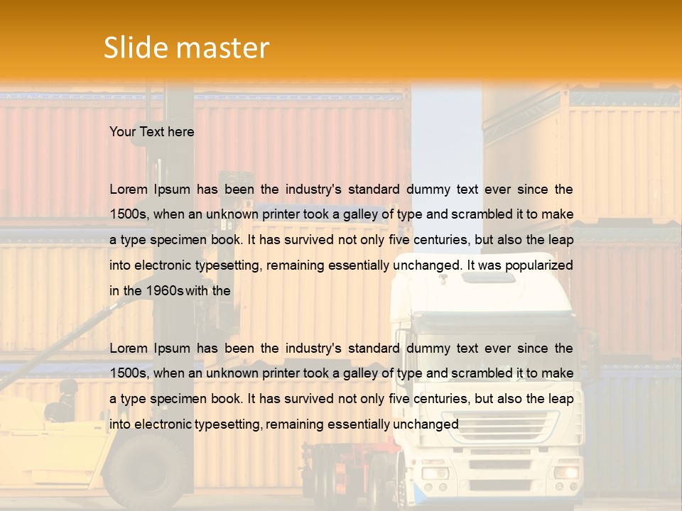 Blue Load Commercial PowerPoint Template