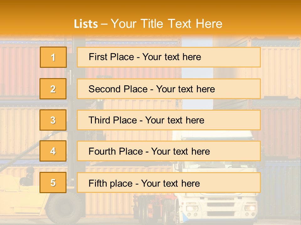 Blue Load Commercial PowerPoint Template