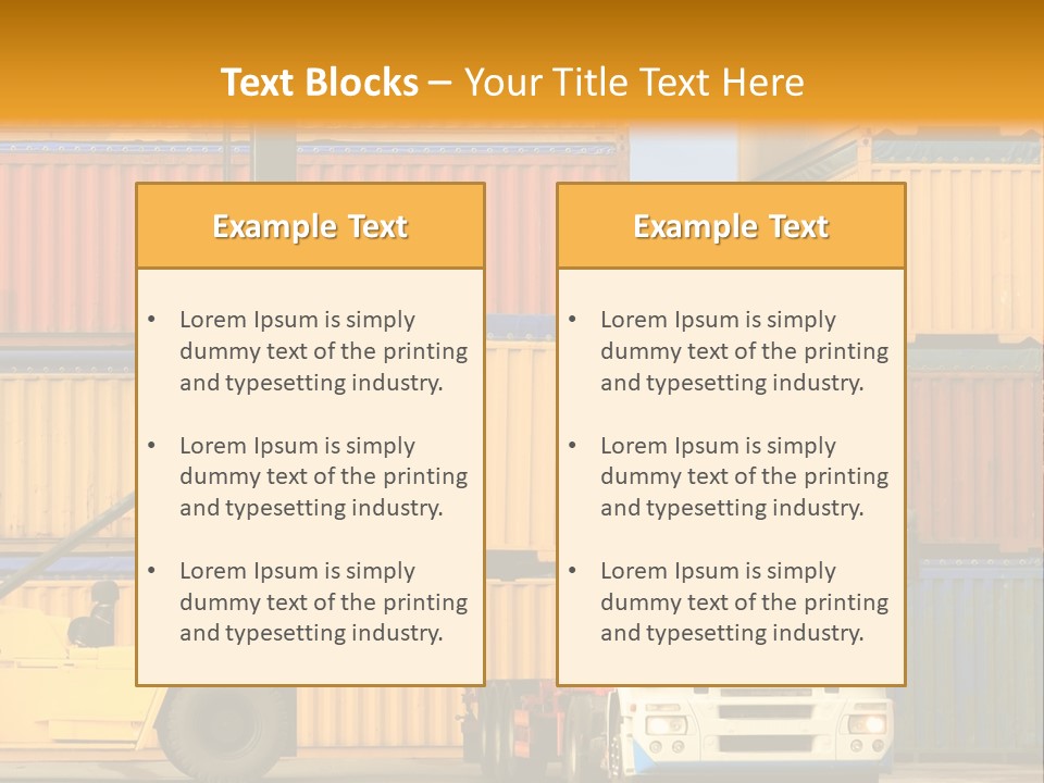Blue Load Commercial PowerPoint Template