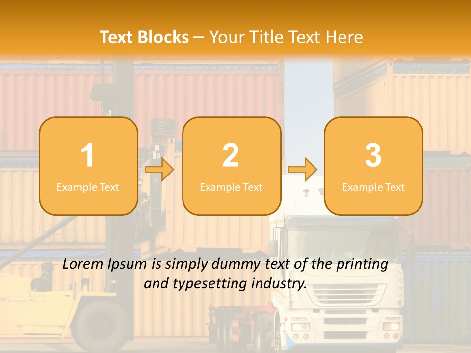 Blue Load Commercial PowerPoint Template