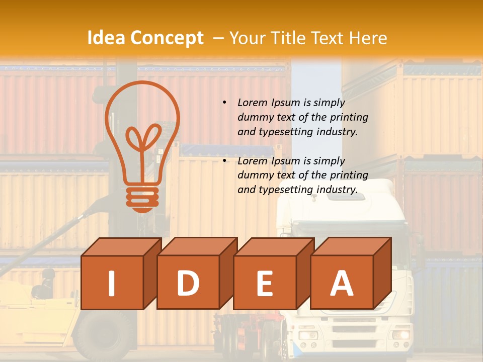 Blue Load Commercial PowerPoint Template