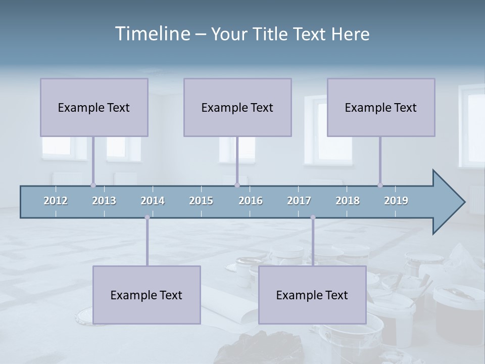 A Room With A Lot Of Paint On The Floor PowerPoint Template