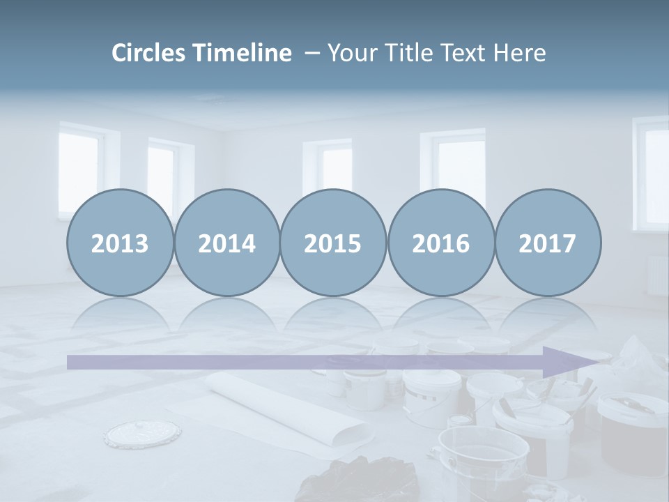 A Room With A Lot Of Paint On The Floor PowerPoint Template