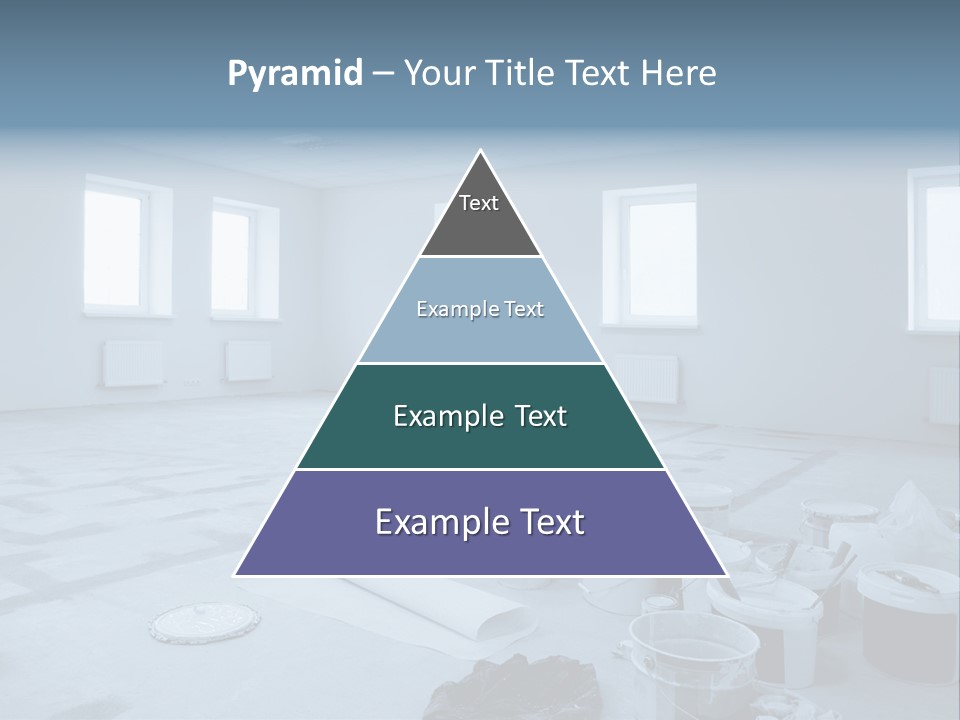 A Room With A Lot Of Paint On The Floor PowerPoint Template