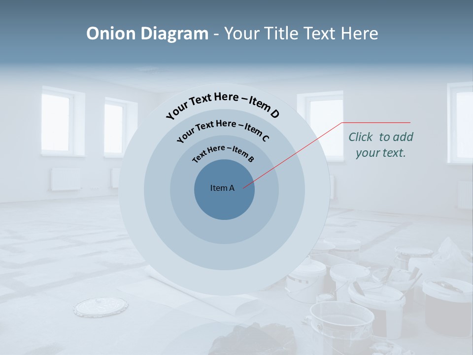 A Room With A Lot Of Paint On The Floor PowerPoint Template