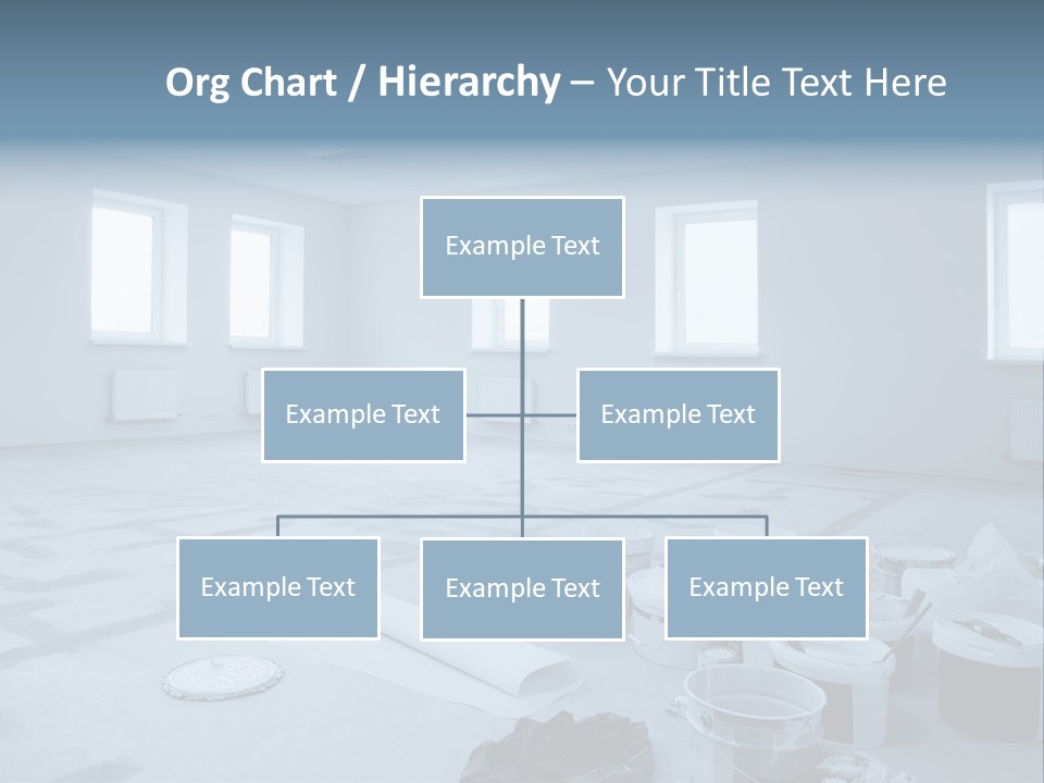 A Room With A Lot Of Paint On The Floor PowerPoint Template