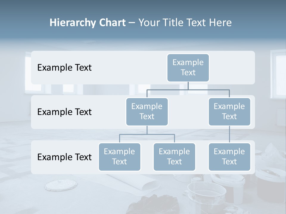 A Room With A Lot Of Paint On The Floor PowerPoint Template