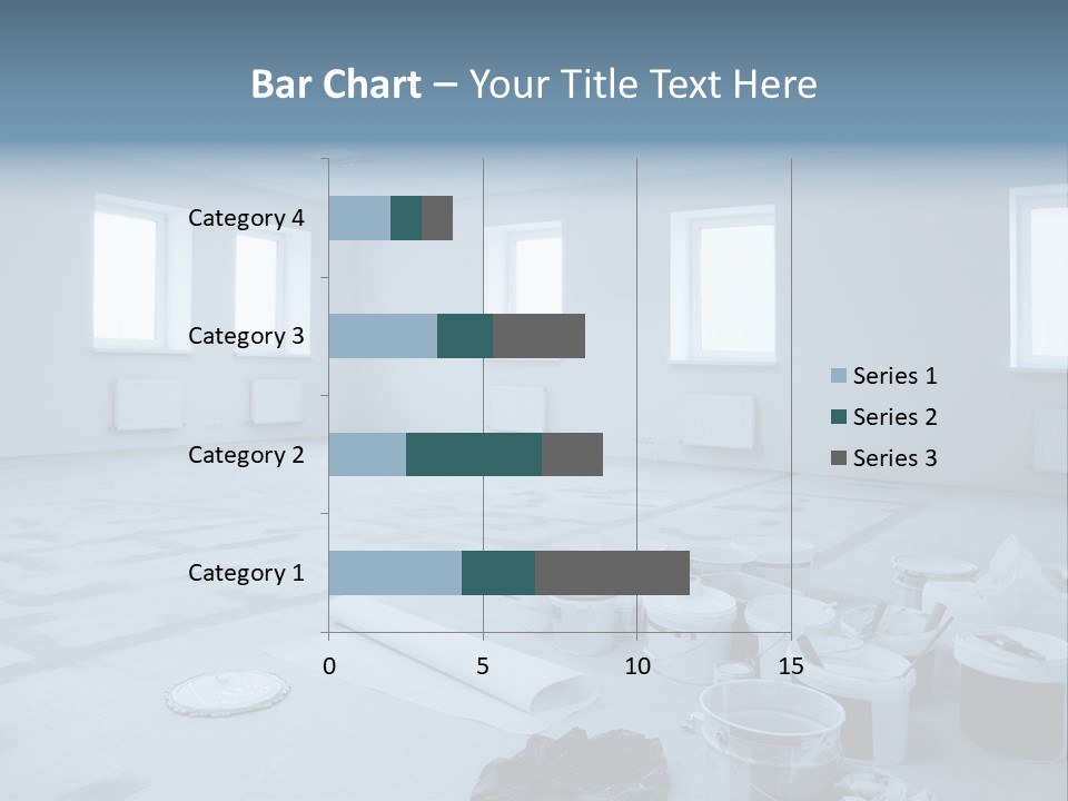 A Room With A Lot Of Paint On The Floor PowerPoint Template