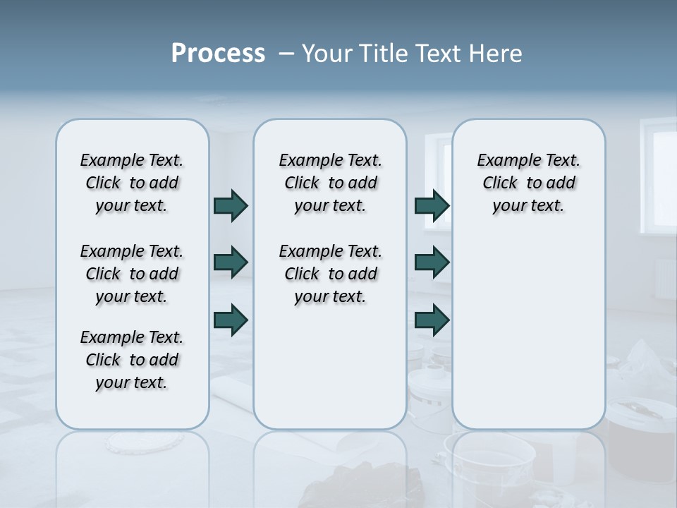 A Room With A Lot Of Paint On The Floor PowerPoint Template