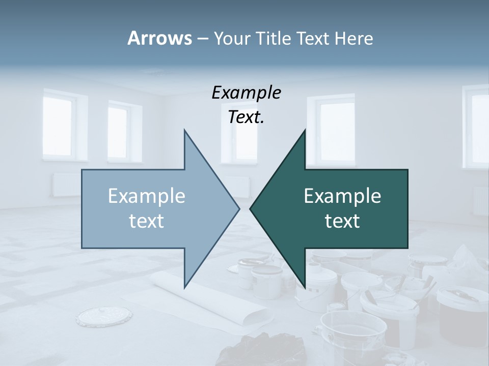 A Room With A Lot Of Paint On The Floor PowerPoint Template