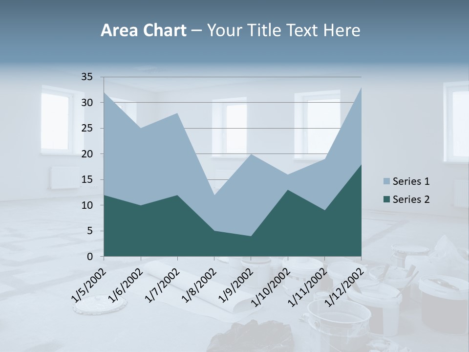 A Room With A Lot Of Paint On The Floor PowerPoint Template