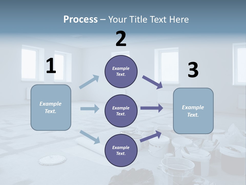A Room With A Lot Of Paint On The Floor PowerPoint Template