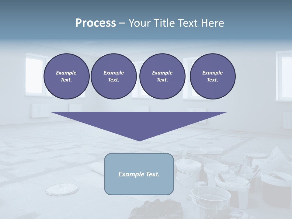 A Room With A Lot Of Paint On The Floor PowerPoint Template