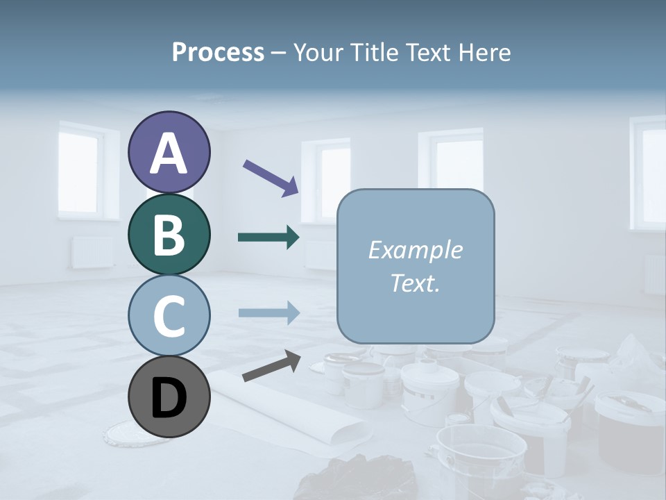 A Room With A Lot Of Paint On The Floor PowerPoint Template