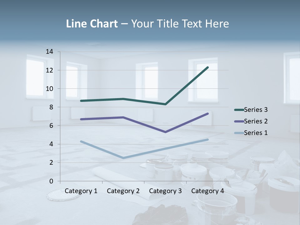 A Room With A Lot Of Paint On The Floor PowerPoint Template