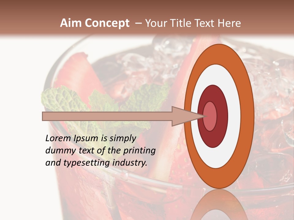 Black Shot Background PowerPoint Template