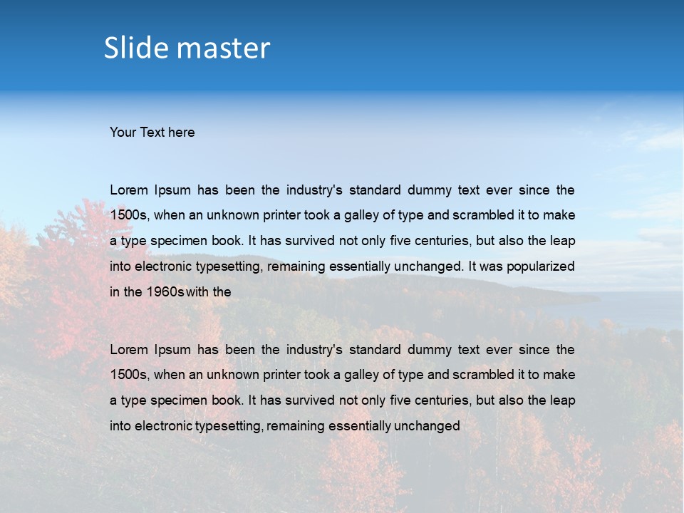 Outdoors Season Scenic PowerPoint Template