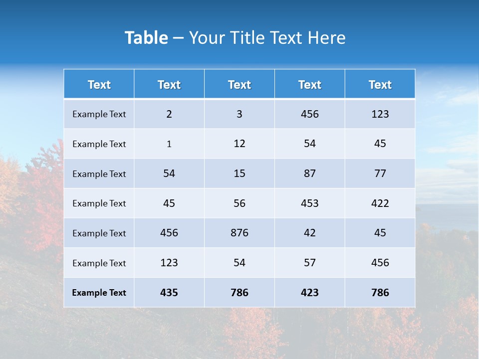 Outdoors Season Scenic PowerPoint Template