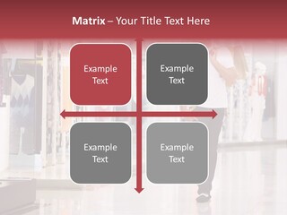 A Man Walking Down A Shopping Mall Holding A Shopping Bag PowerPoint Template