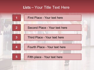 A Man Walking Down A Shopping Mall Holding A Shopping Bag PowerPoint Template