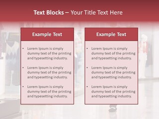 A Man Walking Down A Shopping Mall Holding A Shopping Bag PowerPoint Template