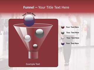 A Man Walking Down A Shopping Mall Holding A Shopping Bag PowerPoint Template