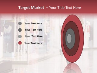 A Man Walking Down A Shopping Mall Holding A Shopping Bag PowerPoint Template