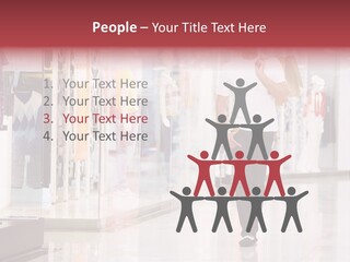 A Man Walking Down A Shopping Mall Holding A Shopping Bag PowerPoint Template