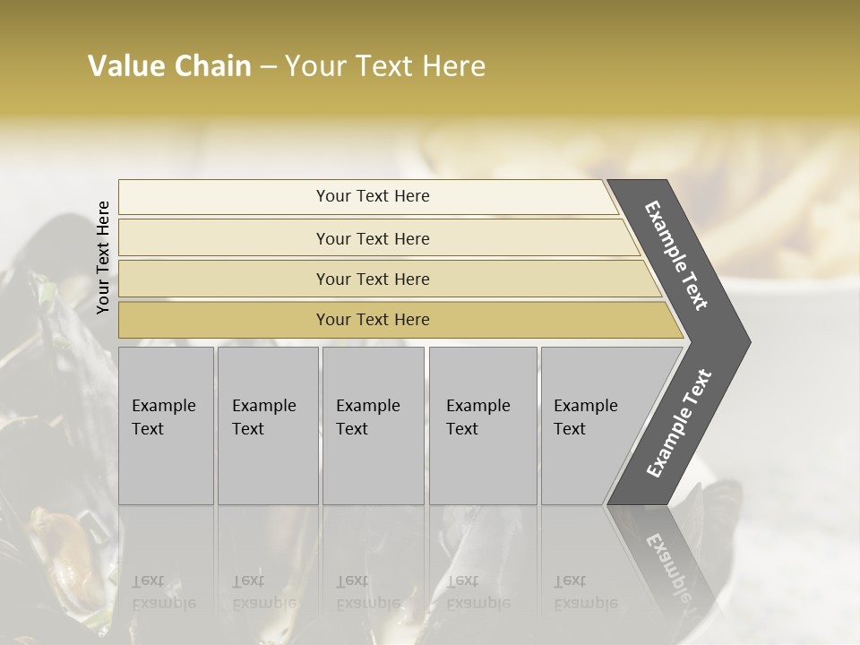 A Plate Of Mussels Next To A Bowl Of Fries PowerPoint Template