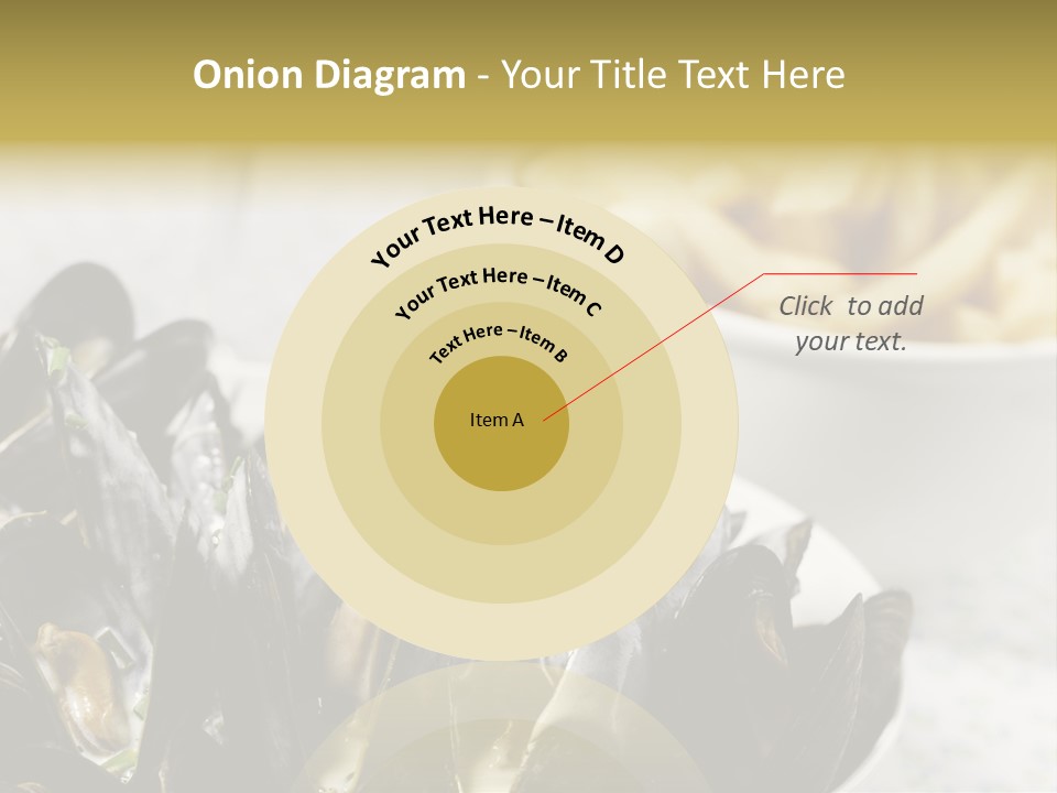 A Plate Of Mussels Next To A Bowl Of Fries PowerPoint Template