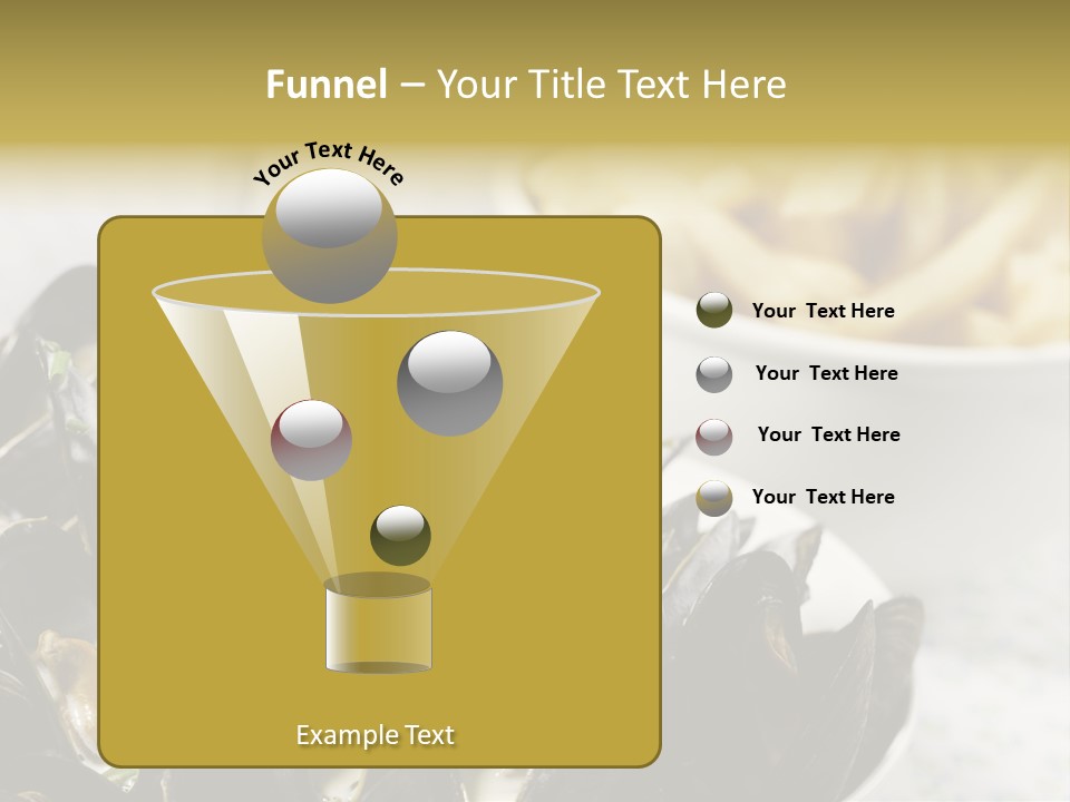 A Plate Of Mussels Next To A Bowl Of Fries PowerPoint Template