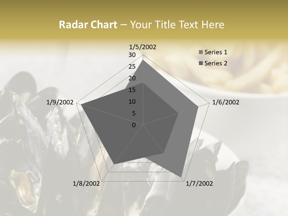 A Plate Of Mussels Next To A Bowl Of Fries PowerPoint Template
