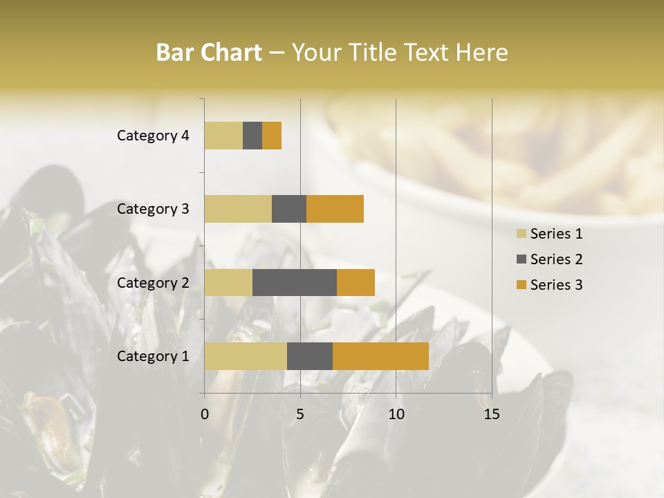 A Plate Of Mussels Next To A Bowl Of Fries PowerPoint Template