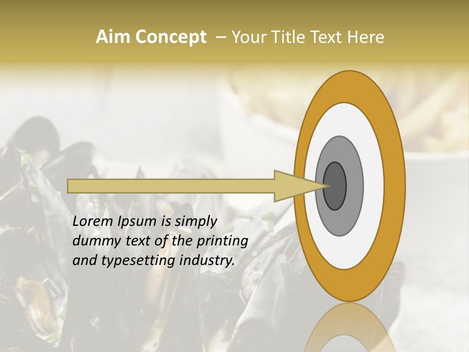 A Plate Of Mussels Next To A Bowl Of Fries PowerPoint Template