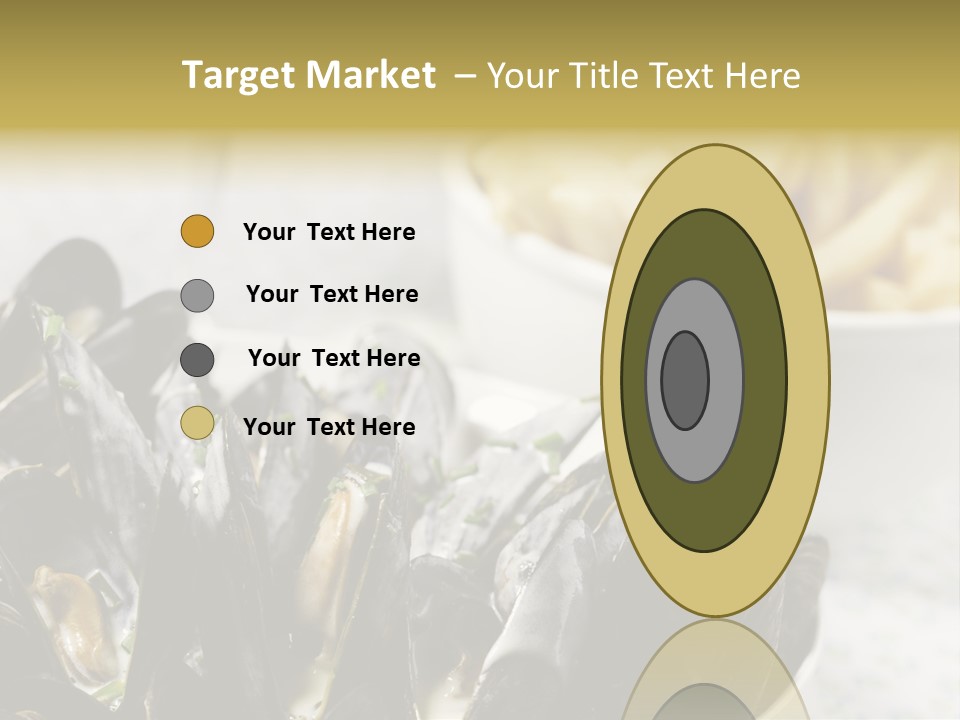 A Plate Of Mussels Next To A Bowl Of Fries PowerPoint Template