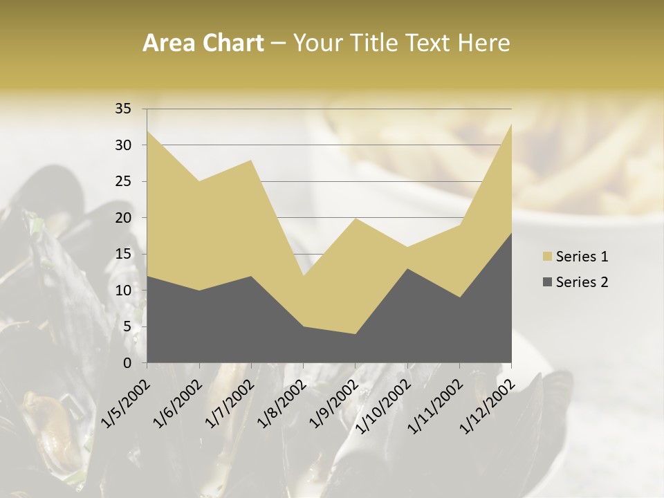 A Plate Of Mussels Next To A Bowl Of Fries PowerPoint Template