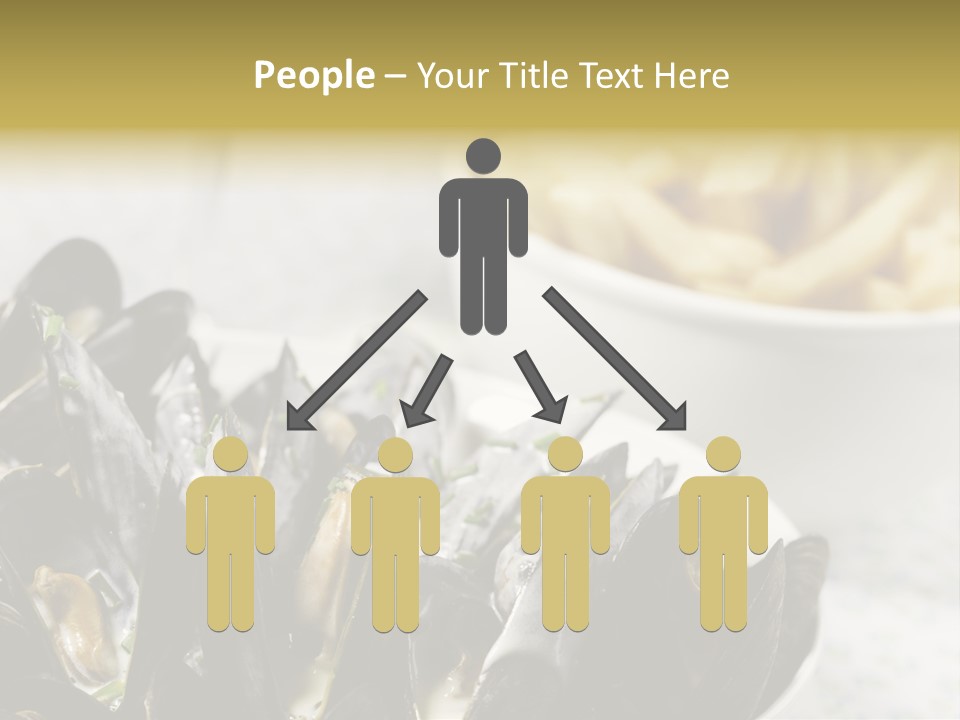 A Plate Of Mussels Next To A Bowl Of Fries PowerPoint Template