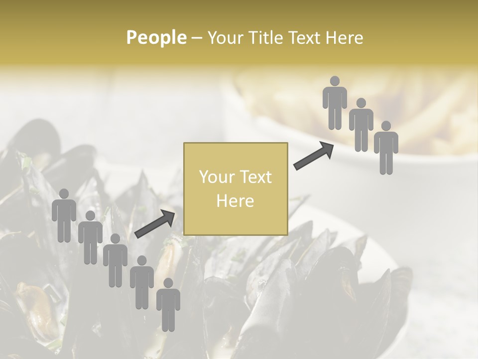 A Plate Of Mussels Next To A Bowl Of Fries PowerPoint Template