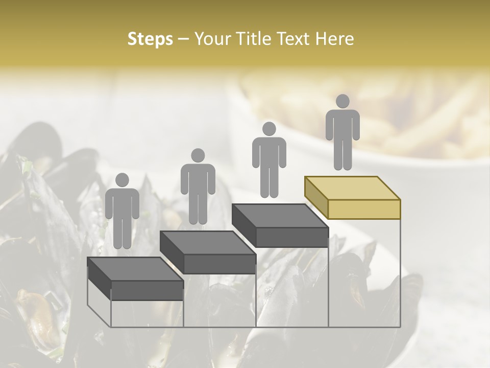A Plate Of Mussels Next To A Bowl Of Fries PowerPoint Template